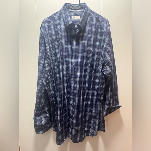 Peter Millar Other - Peter‎ Millar Plaid Shirt Size XL Men's Long Sleeve Button Up 100% Cotton Golf